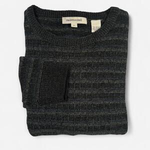 Pronto-Uomo Crewneck Sweater Men’s XL Charcoal Knit Classic